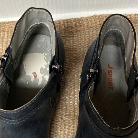 Jsport By Jambu Navy Blue Memory Foam Footbed Ankle Boot 11M - Picture 7 of 9